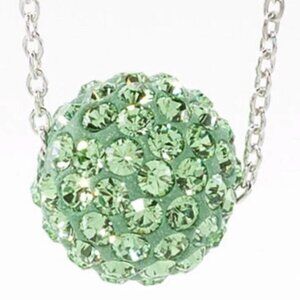 Touchstone Crystal by Swarovski Birthstone Necklace | August | NIB | Peridot